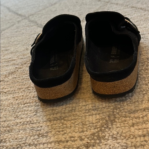 Birkenstock Black Slip-On Loafers with Buckle, size 39 EU, oiled leather - Picture 4 of 5